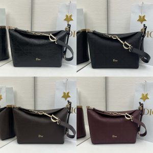 Dior 牛皮格纹肩背包