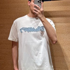 LV路易威登PREFALL DL2 拼接牛仔布短袖