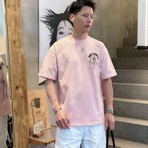 MO*CLER盟可睐刺绣字母logo短袖