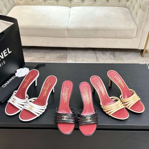 CHAN*L小香莫奈花园高跟凉鞋