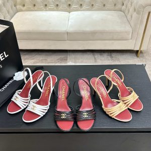 CHAN*L小香莫奈花园高跟凉鞋