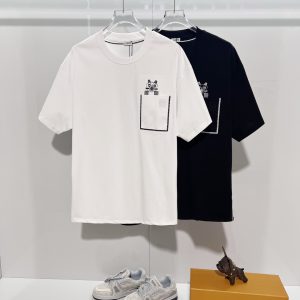 LOE*E羅意威刺绣小熊LOGO短袖T恤