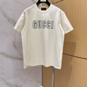 Gucci古馳LOGO短袖T恤(白)