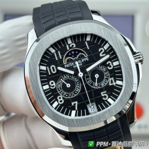 PATEK PHILIP*E百达翡丽Aquanaut Luce年历腕表(黑)