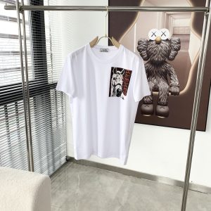 Hermès爱马仕经典logo印花圆领T恤(白)