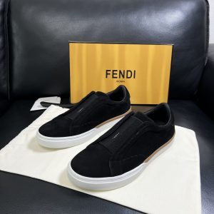 FENDI芬迪義大利牛皮懶人鞋(黑)