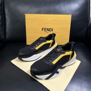 FENDI芬迪透气舒适鞋(黑黃)