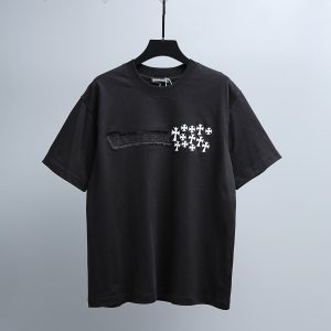 Chrome Hearts克罗心重工重叠精品刺绣T(黑)